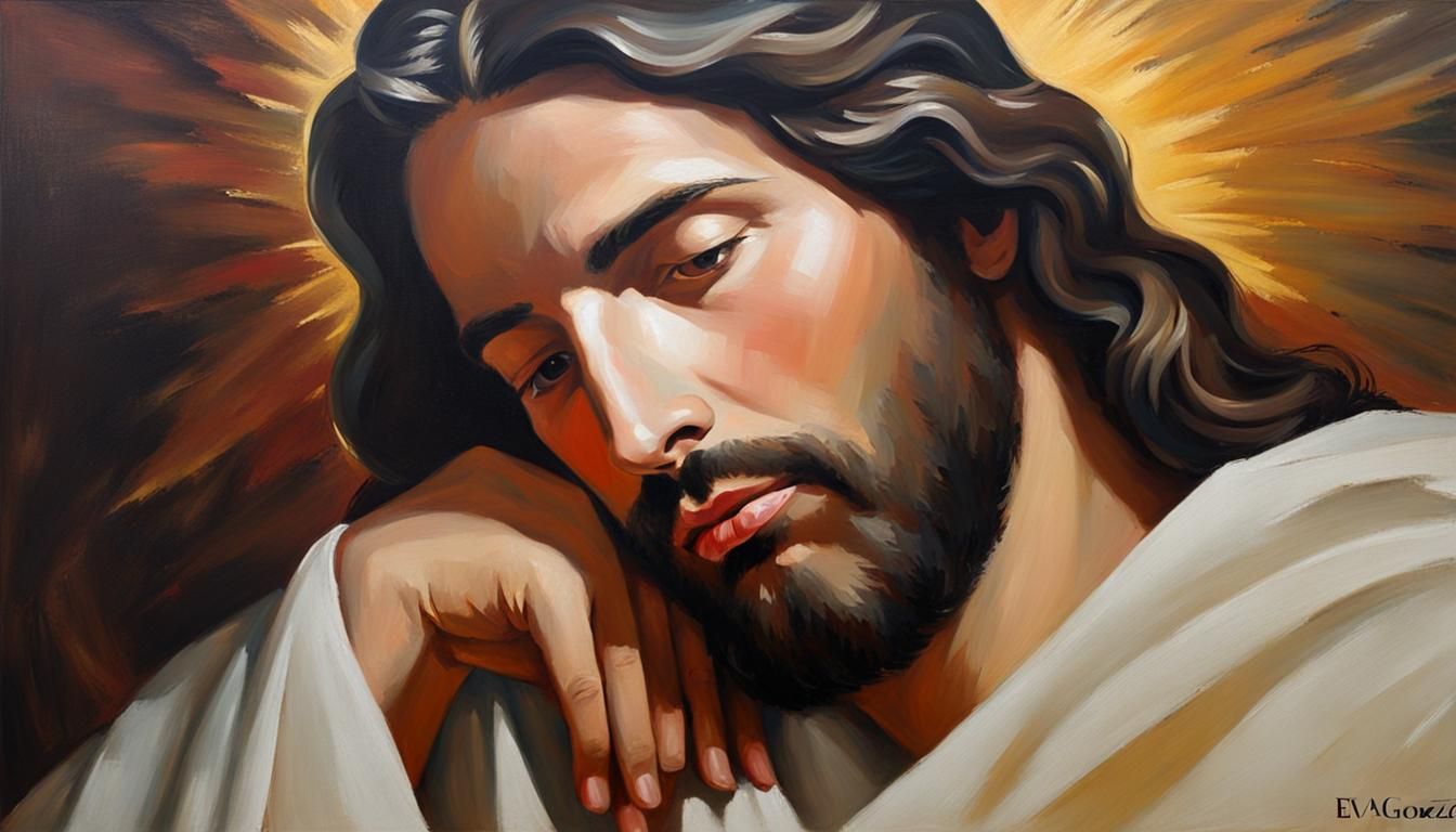 Impressionist Portrait of Jesus Christ