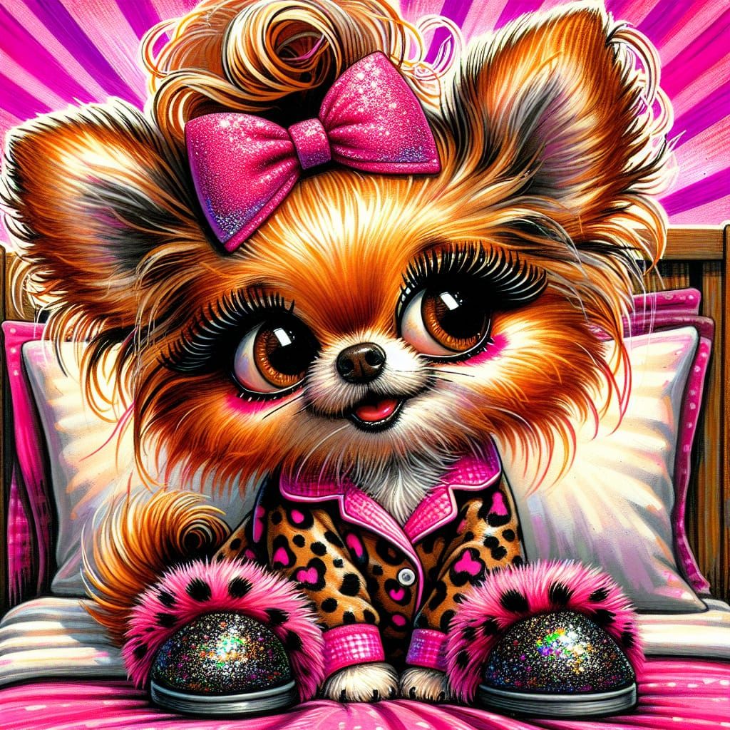 Surrealistic Oil Painting-Style Whimsical Illustration of a ...