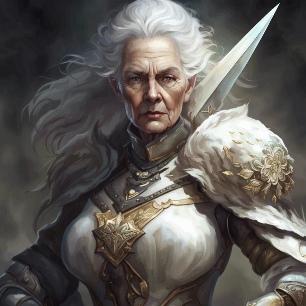 Crystalline Sword Knight in White Armor