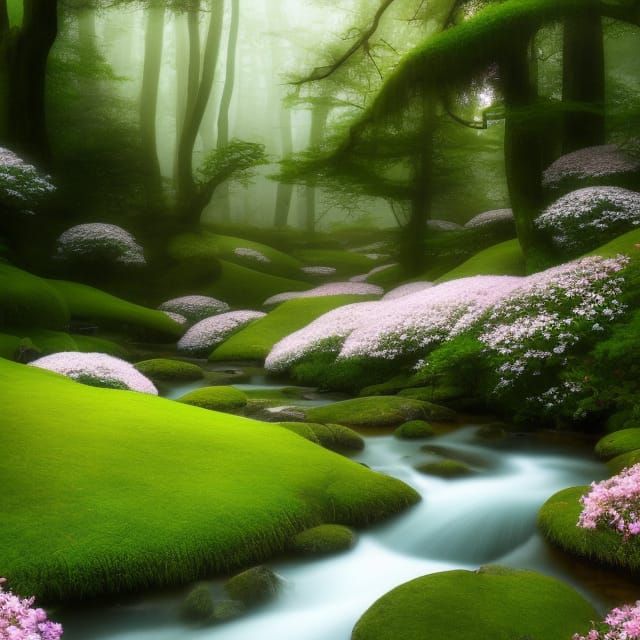 Enchanted Jasmine Flowers in Surreal Dreamscape