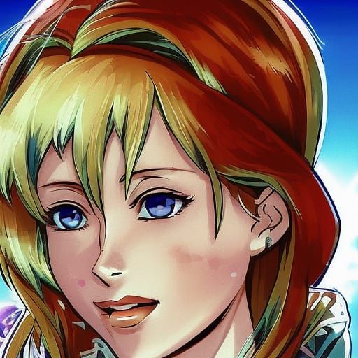 Anime Manga Portrait of Margaret Thatcher