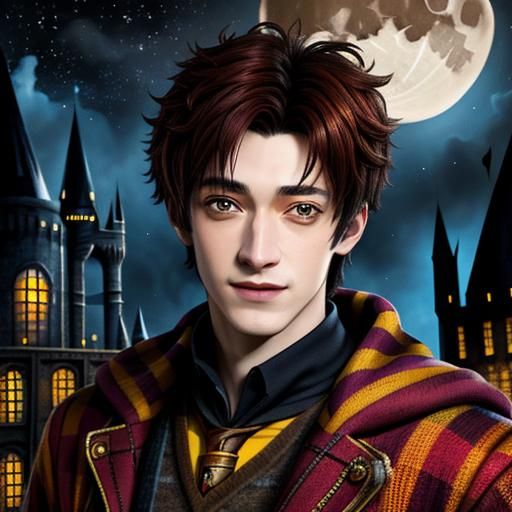 Young Remus Lupin Portrait at Hogwarts