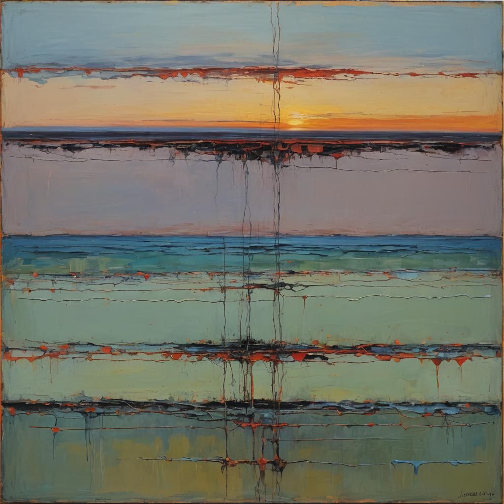 Abstract Horizon in Rothko Style