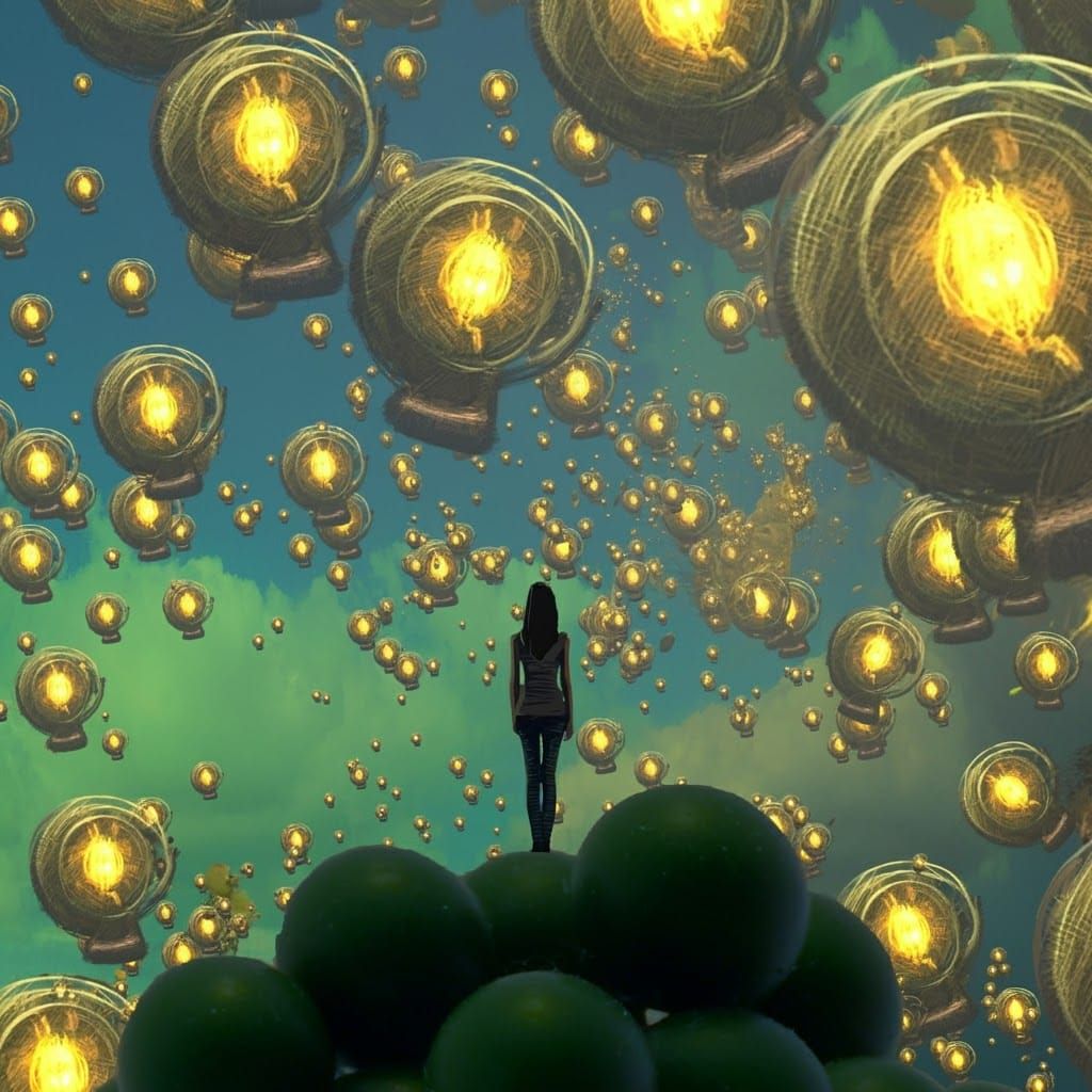 Dreamlike Surreal Vision of a Dreamer's Hallucination