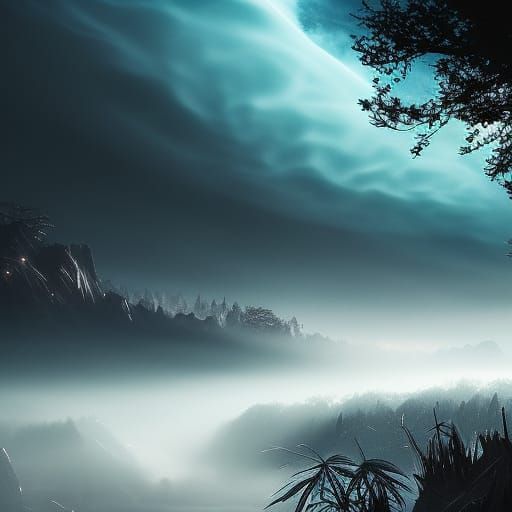 Magical Dark Fantasy Scenery in 8k Resolution