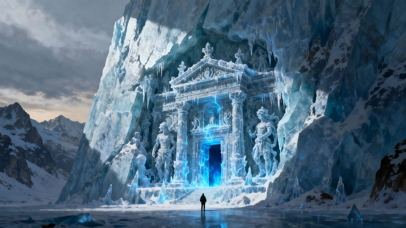 Frozen Temple in Swiss Alps: Awe-Inspiring Ice Monument