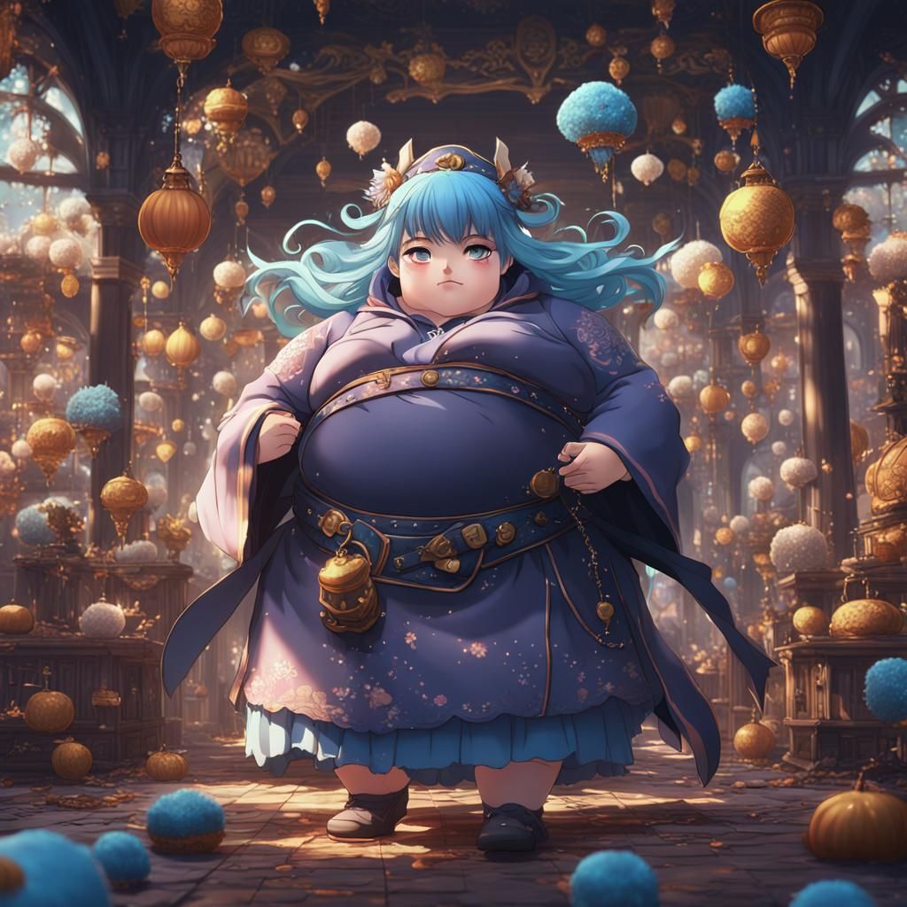 Detailed Anime Girl Matte Painting in 8k