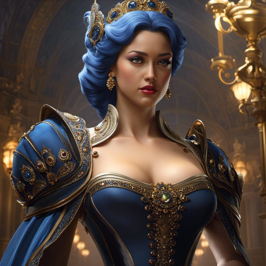 Voluptuous Damsel in Distress: Photorealistic Masterpiece