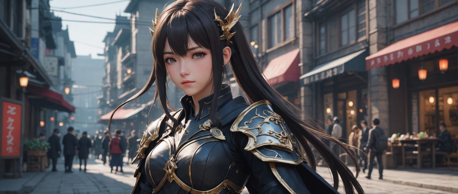 Detailed 3D Anime Art Inspired by Genshin Impact