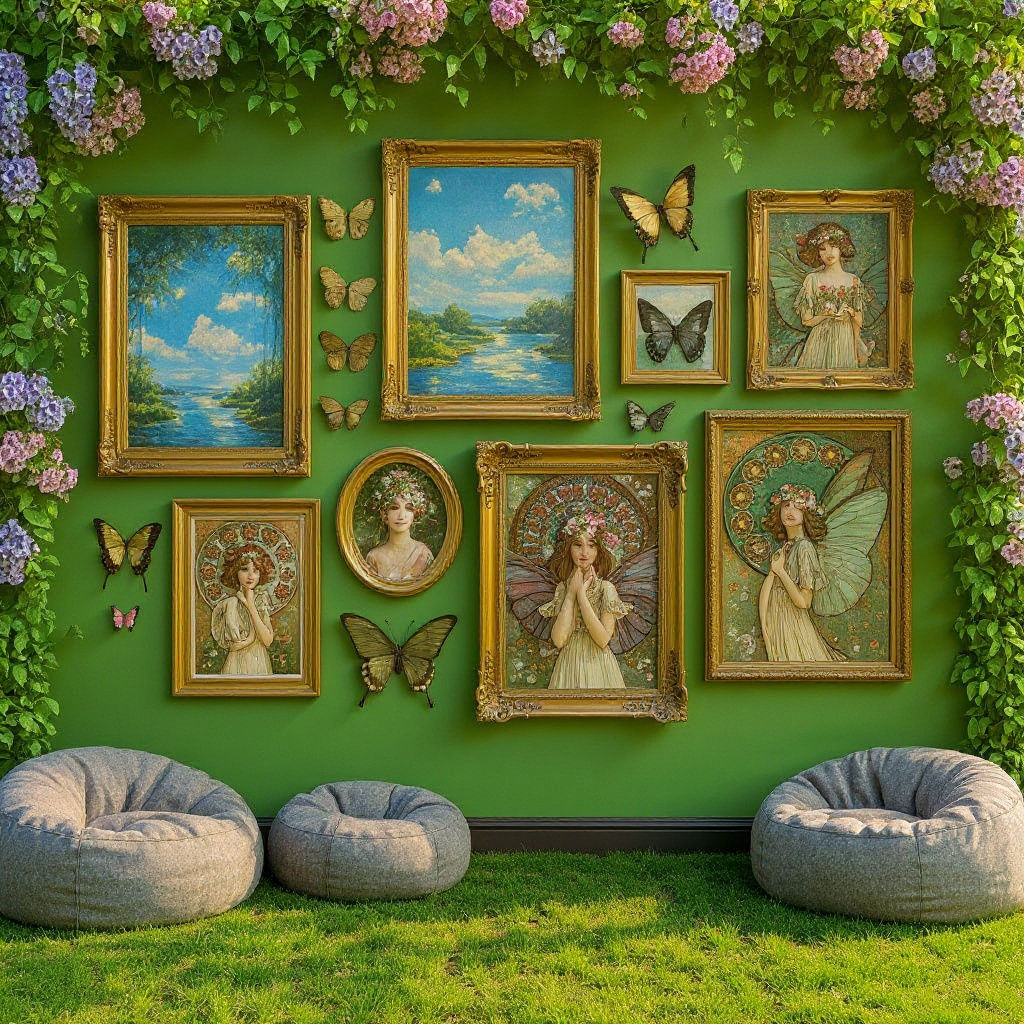 Art Nouveau Fairies and Monet Gardens in Portrait Gallery