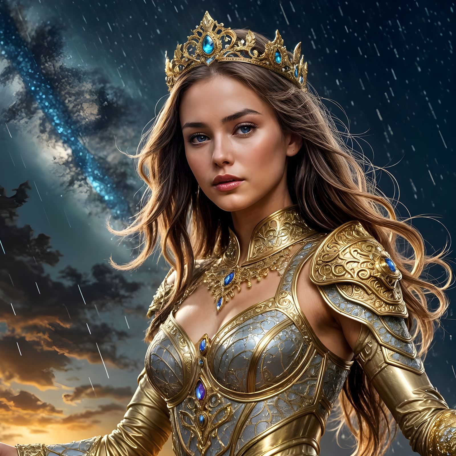 Elegant Goddess of the Stormy Night