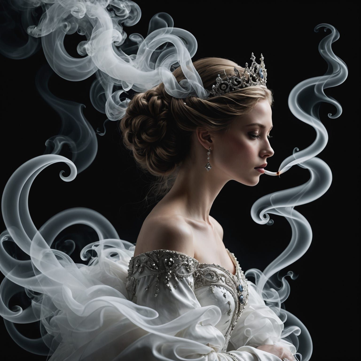 Smoke Princess: A Captivating and Mysterious Artwork