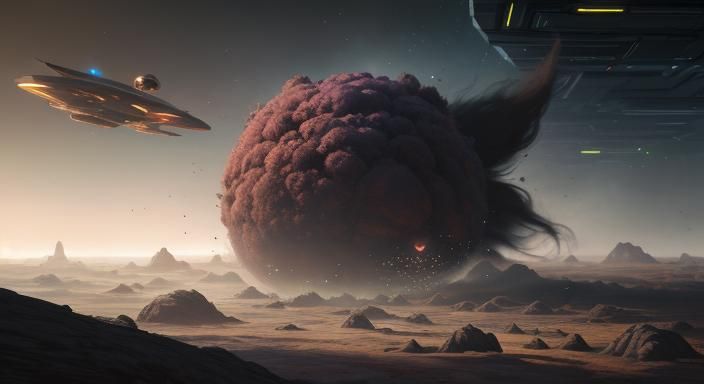 Fluffy Alien Hybrid Runs Through Futuristic Kitchen