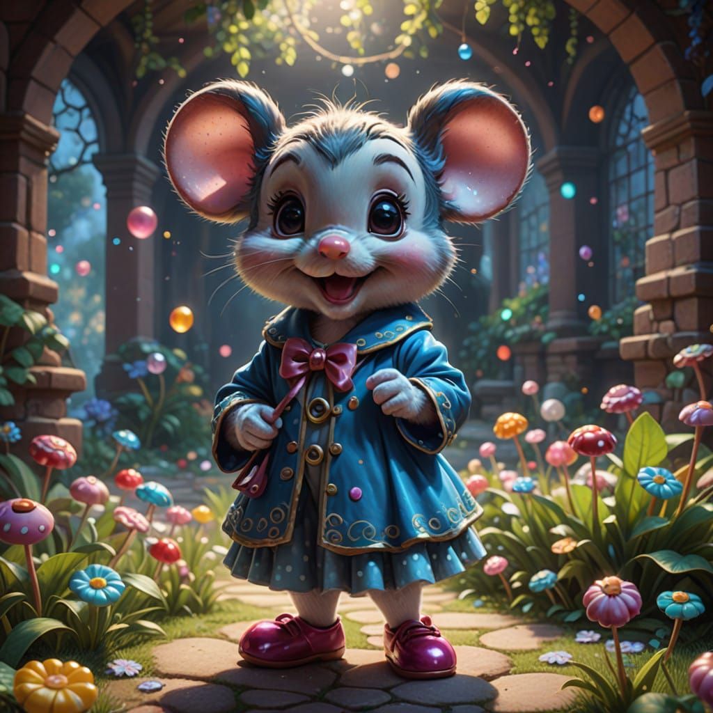 Whimsical Candy Land Dreamscape in Hyperdetailed Style