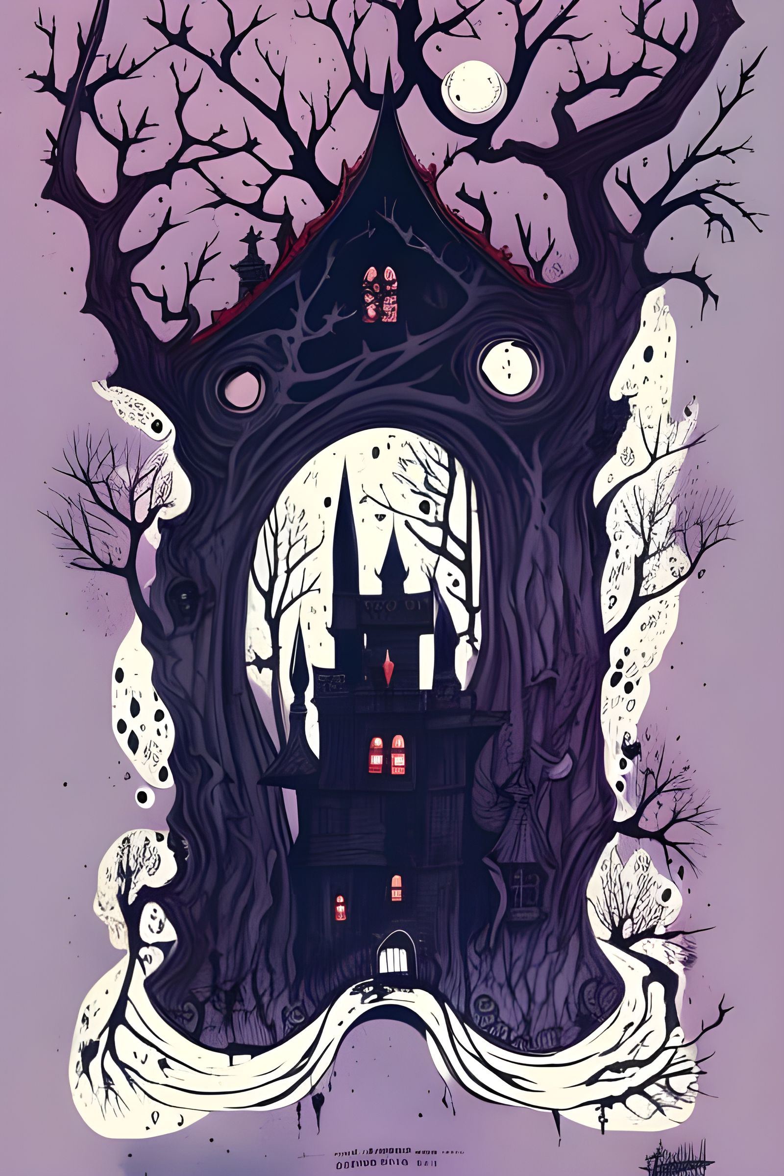 Sleepy Hollow Illustration in Gris Grimly Style