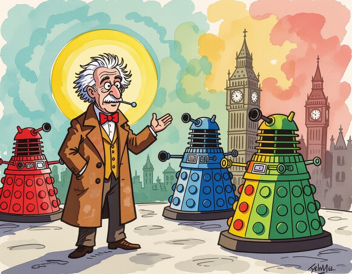 Doctor Who vs Daleks: Children's Book Illustration
