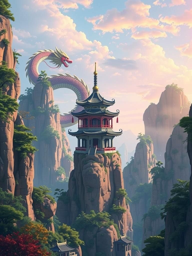 Anime Island in the Sky: Miyazaki-Inspired Wallpaper