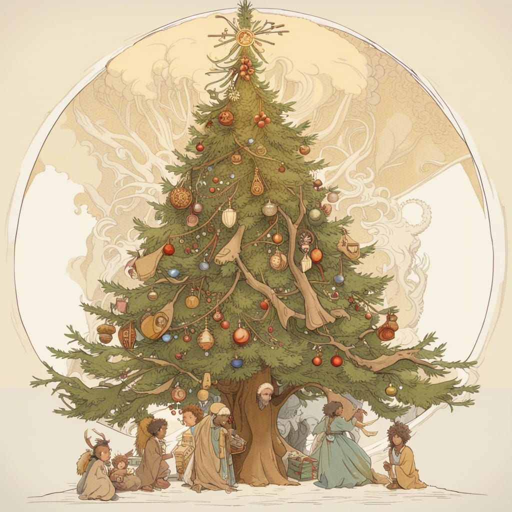 Studio Ghibli Christmas Tree: African-Norwegian Fusion