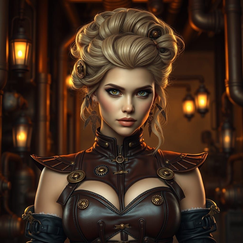 Steampunk Siren in Golden Age Splendor