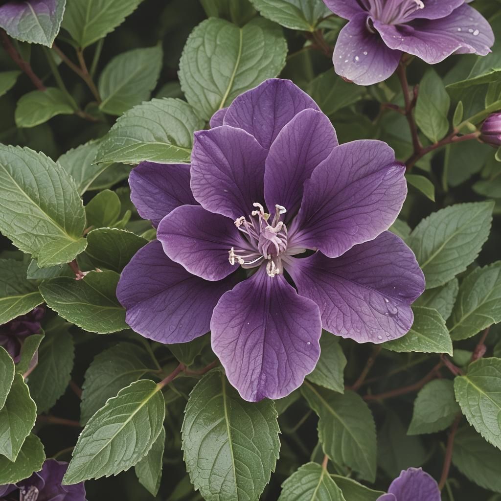 Macro Photograph of a Delicate Amethyst Flower