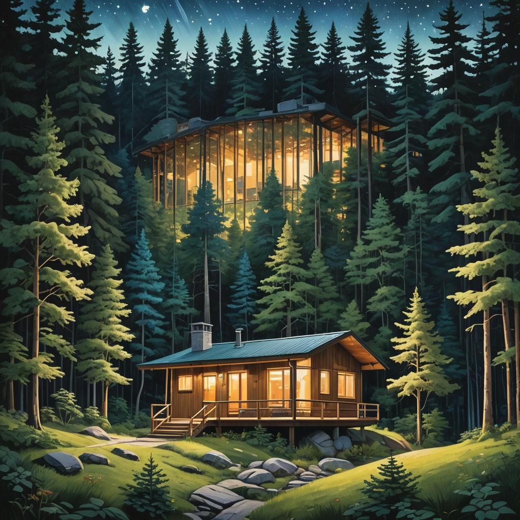 Cozy Mountain Cottage in Finnish Minimalist Style