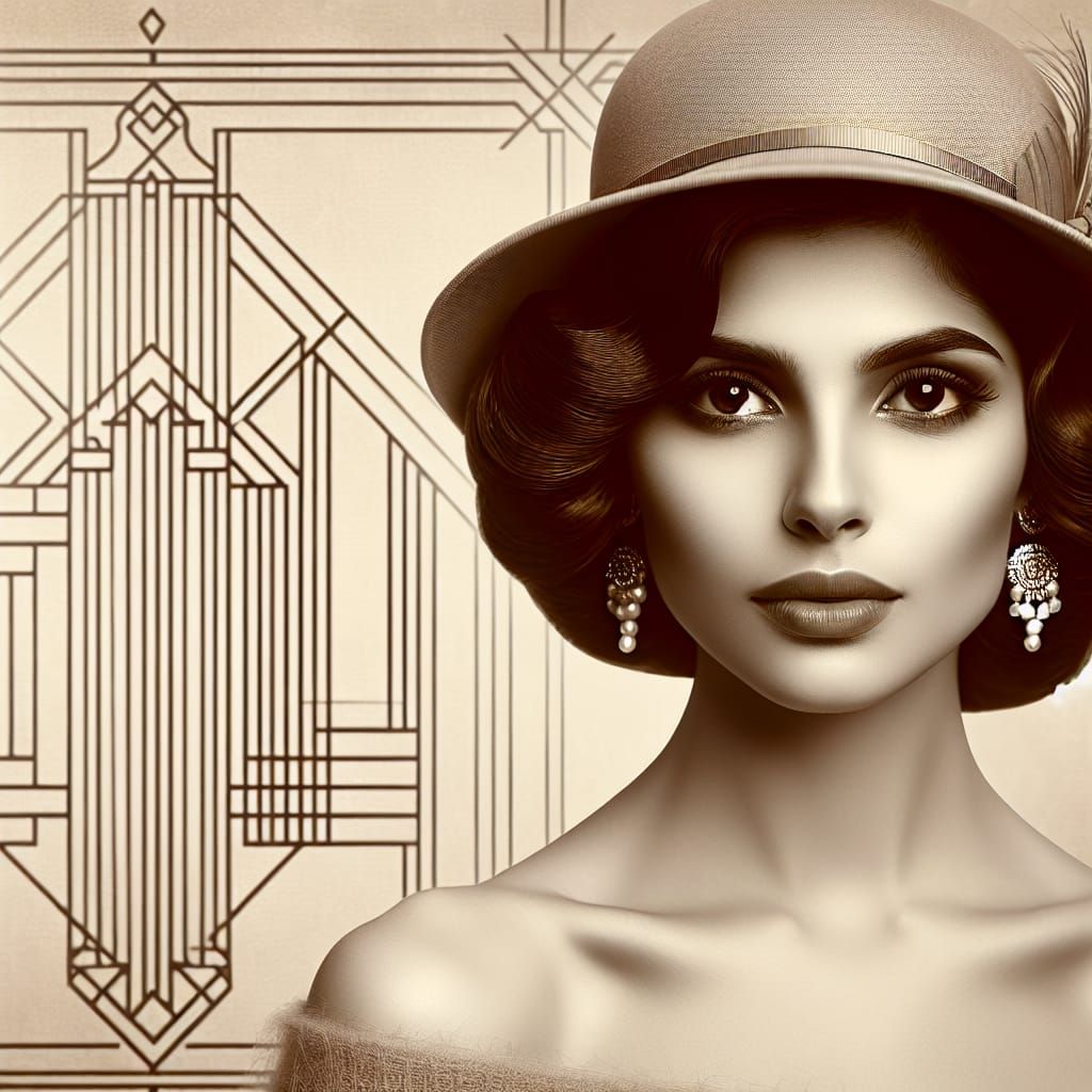 Timeless Beauty Portrait in Sepia Tones