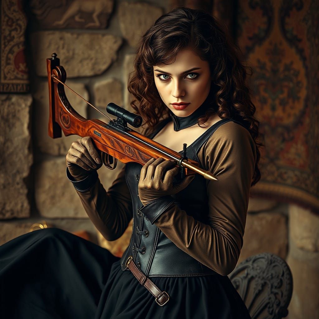 Vintage Assassin Enigma: A Renaissance-Inspired Portrait