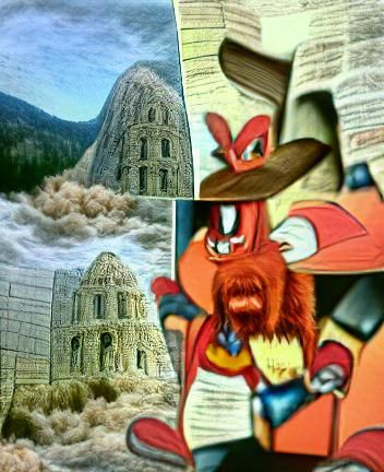 Yosemite Sam and the Tower of Babel Cartoon