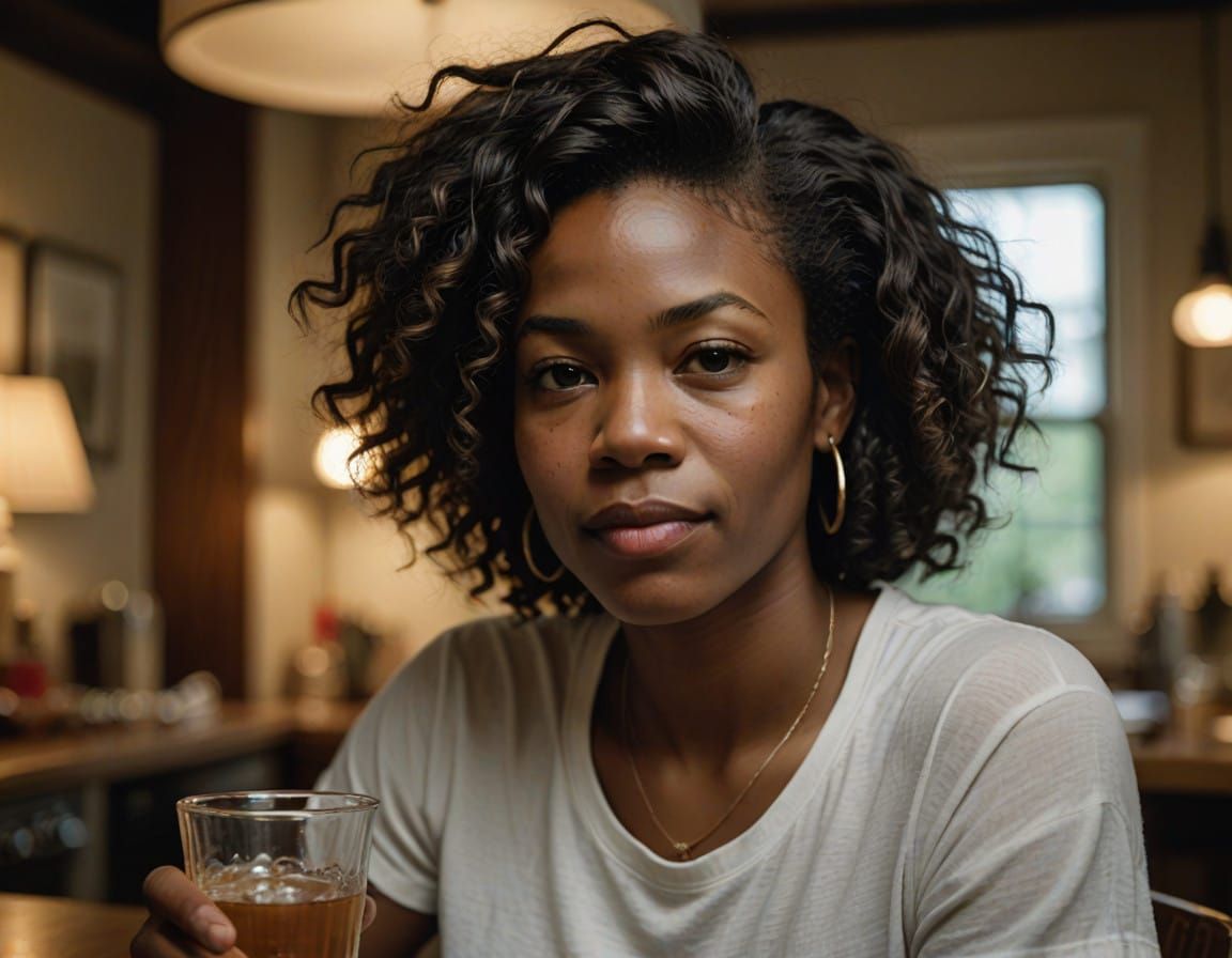 Serenity in a Moment of Quiet Contemplation, as Captured in...