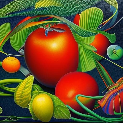 Surrealist Wheels and Rings in Deep Triadic Colors