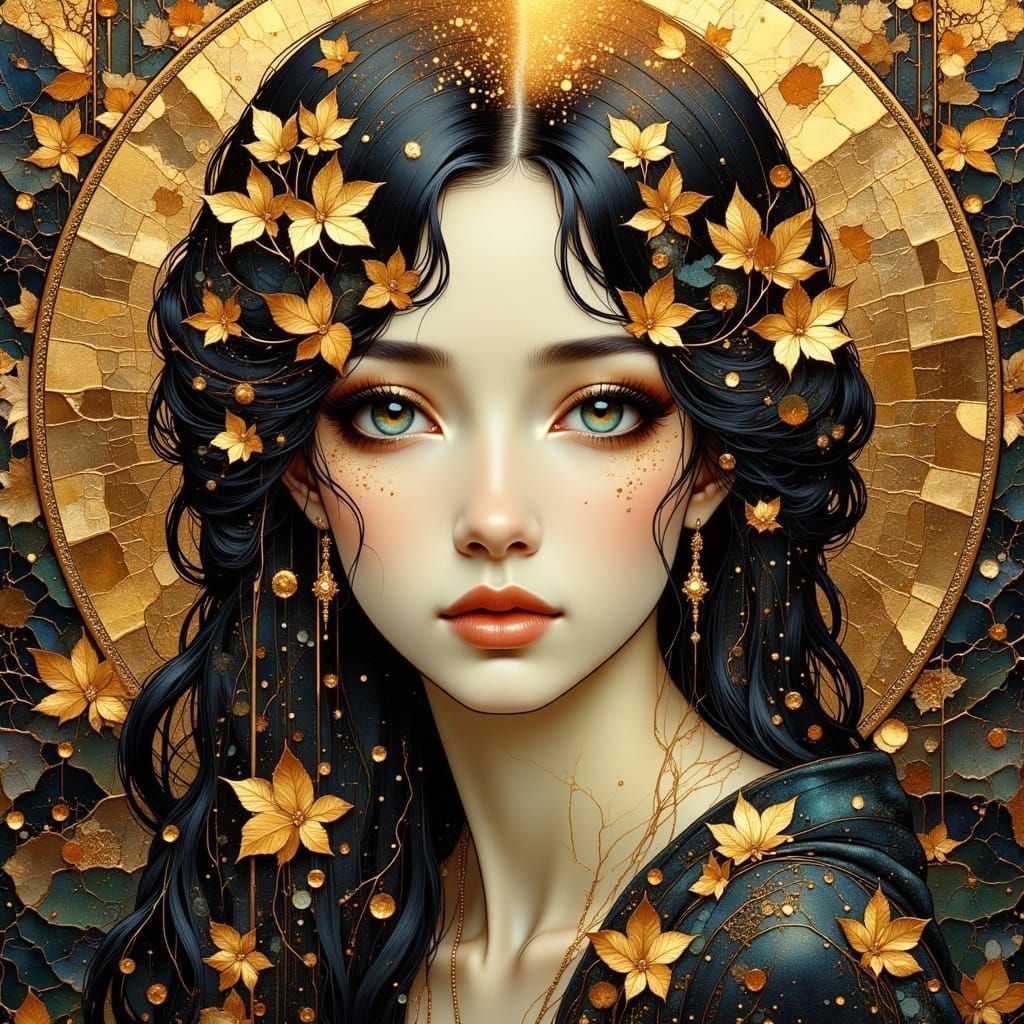 Eternal Love in Opulent Art Nouveau Style