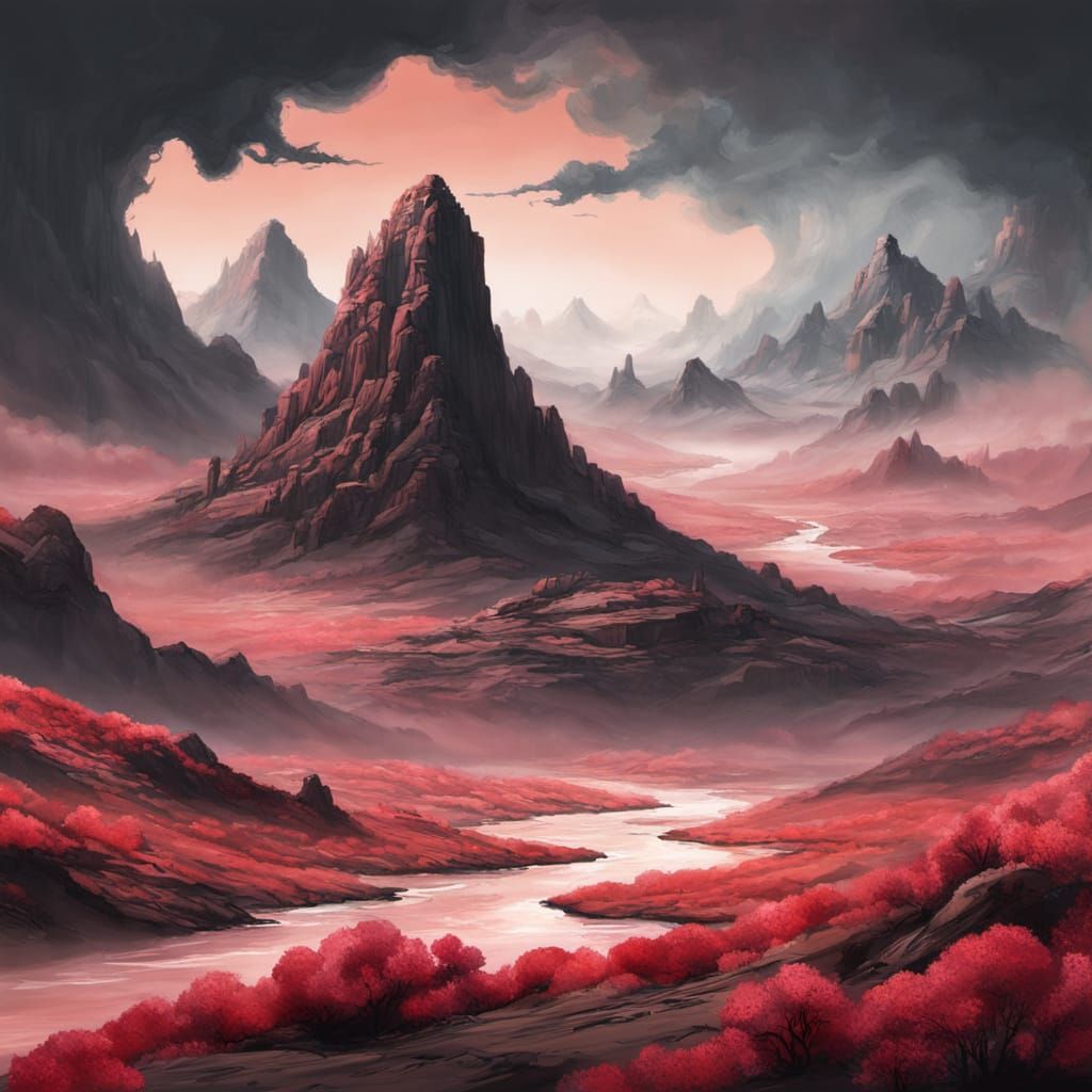 Surreal Jacaranda Ottoman in Cyberpunk Morocco