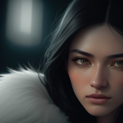 Kianna in Love: Hyperrealistic Portrait in Rutkowski Style
