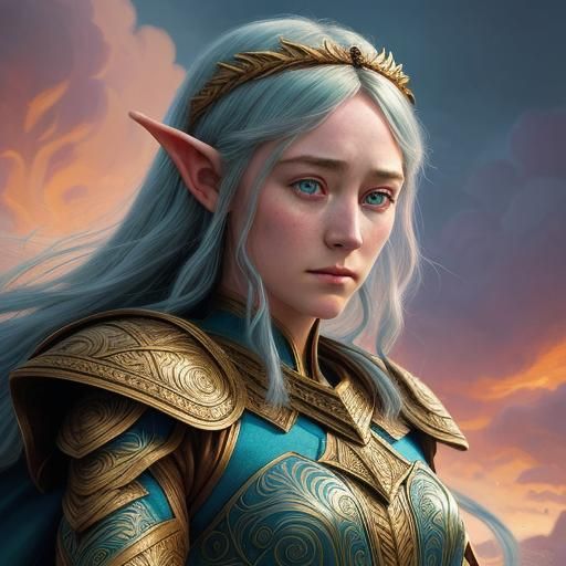 Saoirse Ronan as Elf in Ancient Greece Style