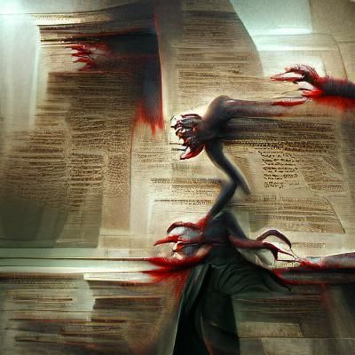 Sinister Slander Lawsuit Consequences in Greg Rutkowski Styl...
