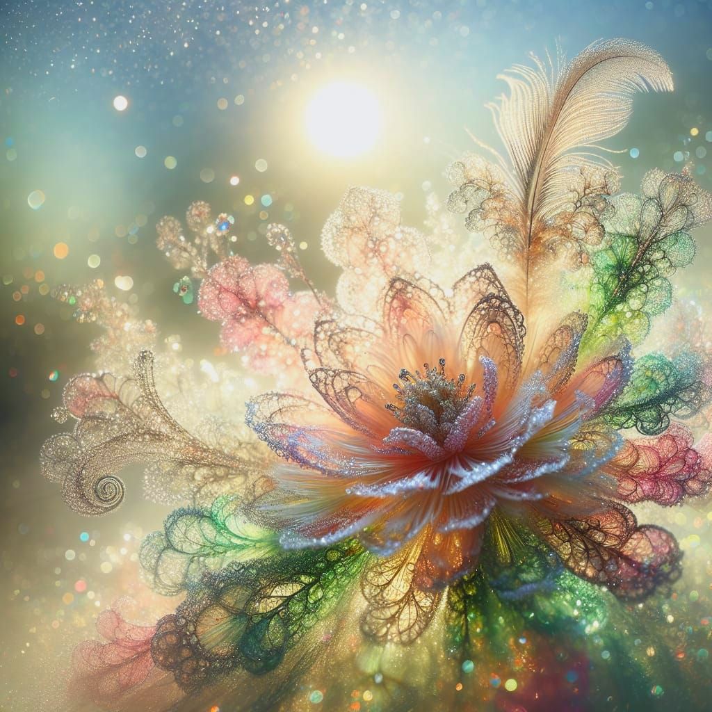 Romantic Morning Bloom with Ethereal Light