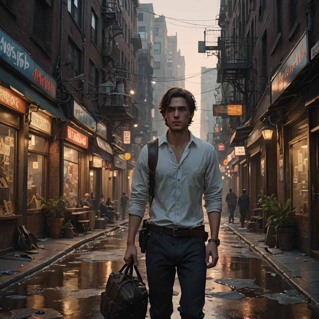 Melancholic Loss in Photorealistic Concept Art