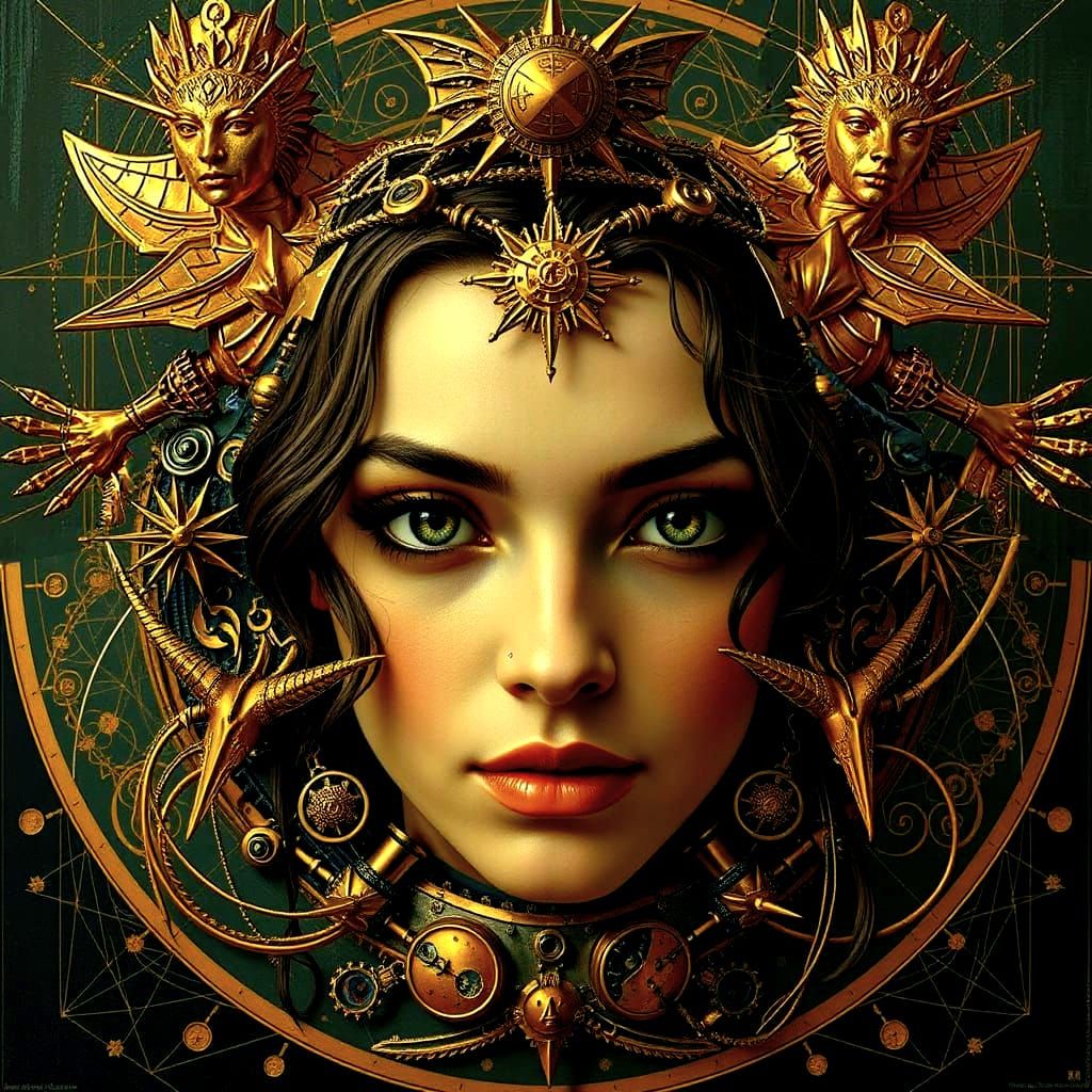 Geometric Hyperrealism Masterpiece in Photorealistic Style