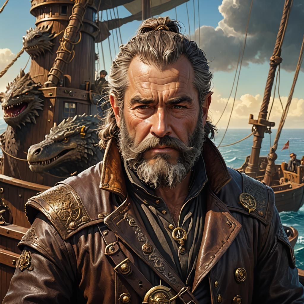 Dwarf Captain Oversees Sea Monster Capture