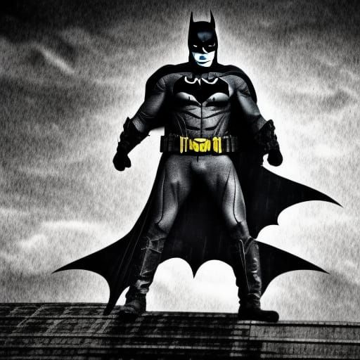 Hyperrealistic Image of The Batman in Cinematic Style