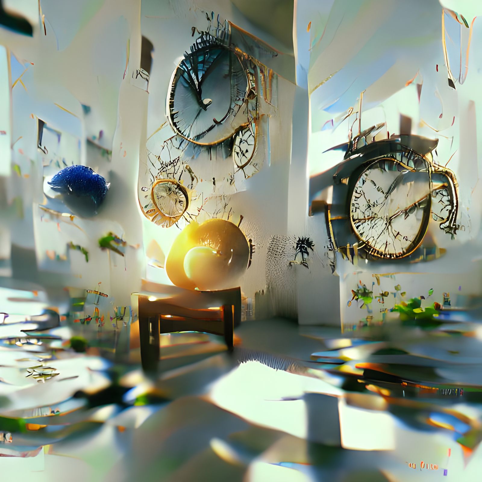 Time Passing Visualized in Detailed 3D Art
