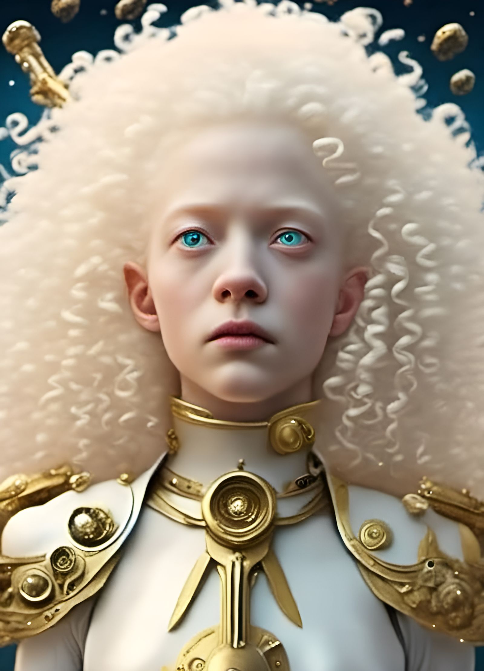 Sword Ship Engaged in Planet Space Battle