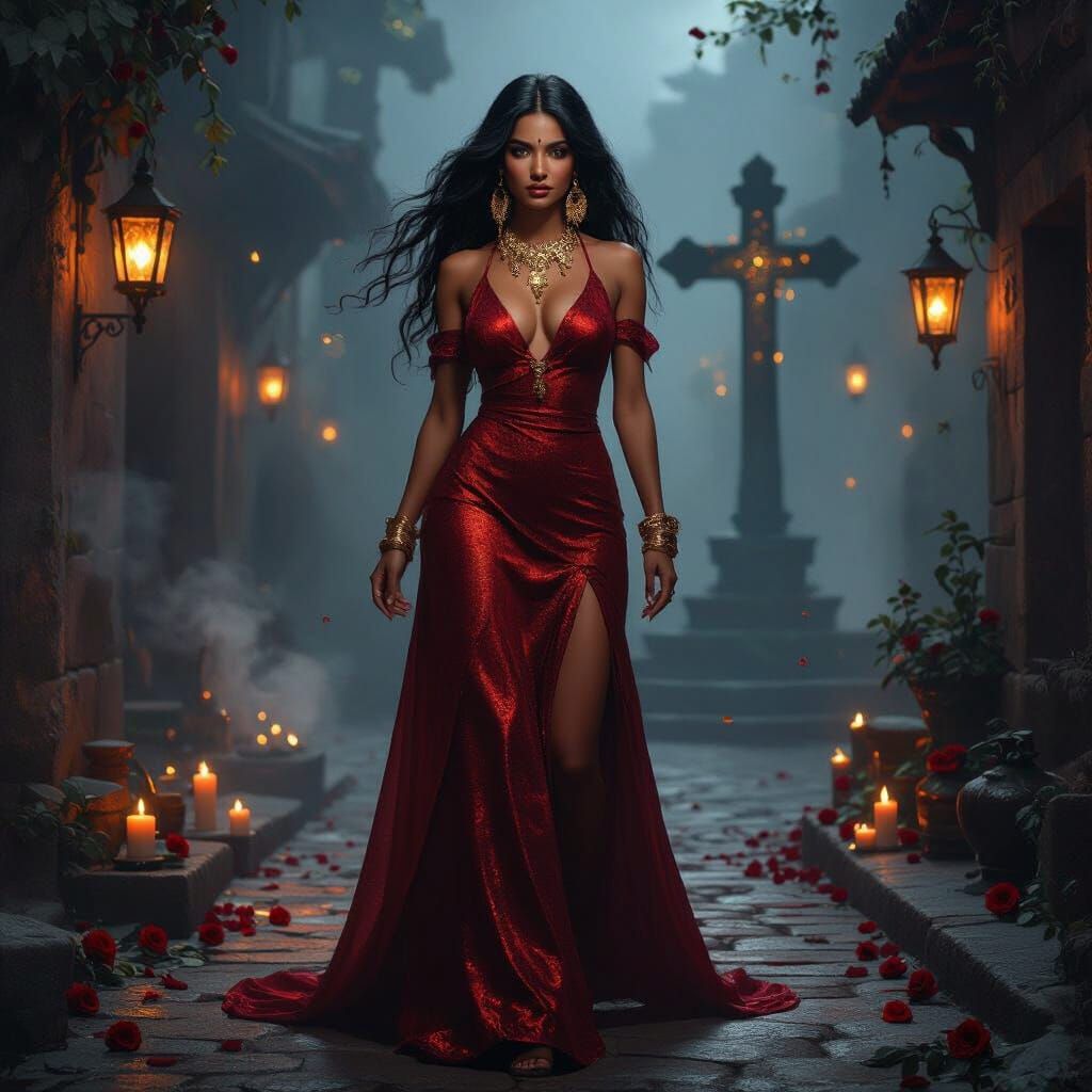 Mysterious Portrait of Maria Padilha, Afro-Brazilian Spirit