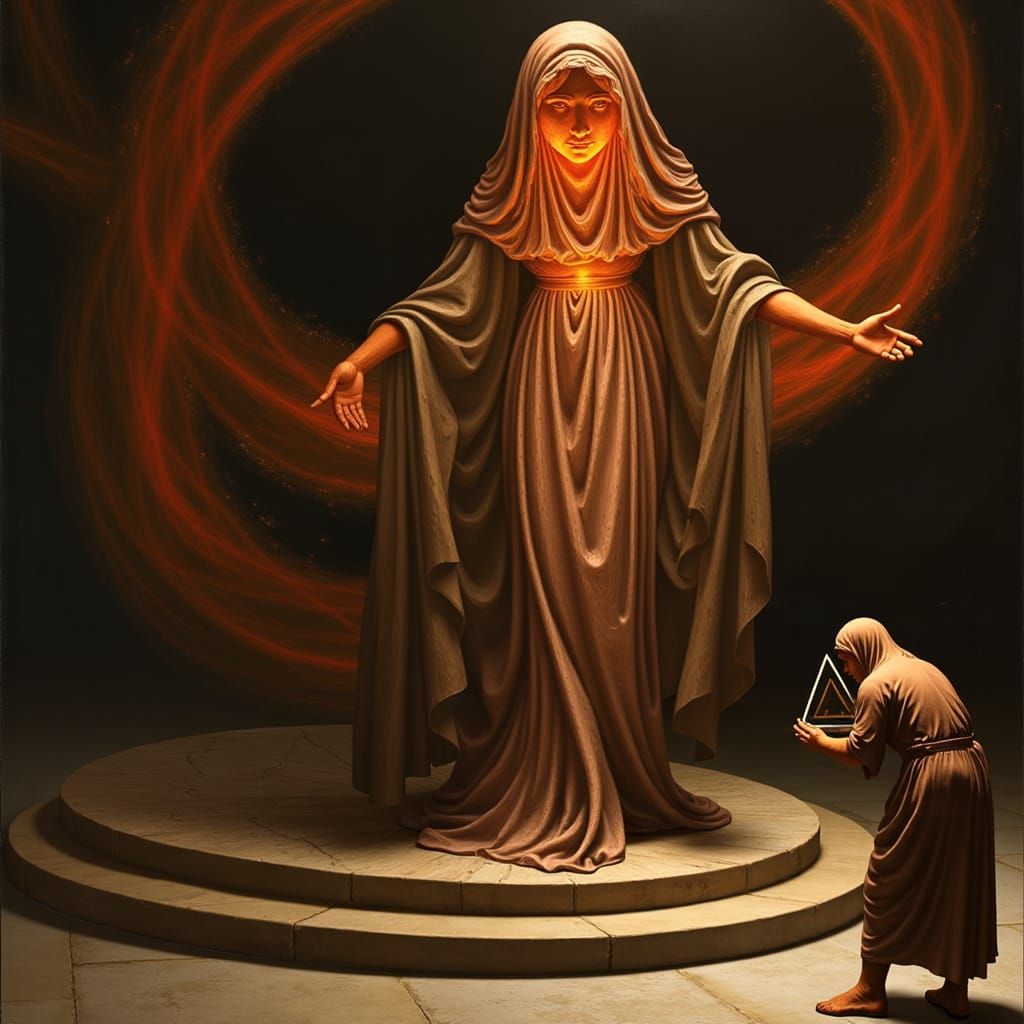 Mystical Oracle in a Dreamlike Atmosphere