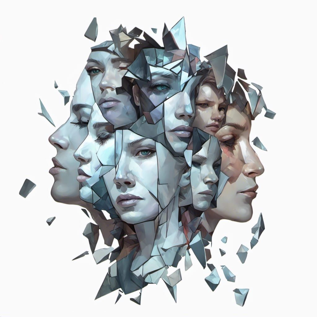 Shattered Personalities: A Digital Art Exploration of Fragme...