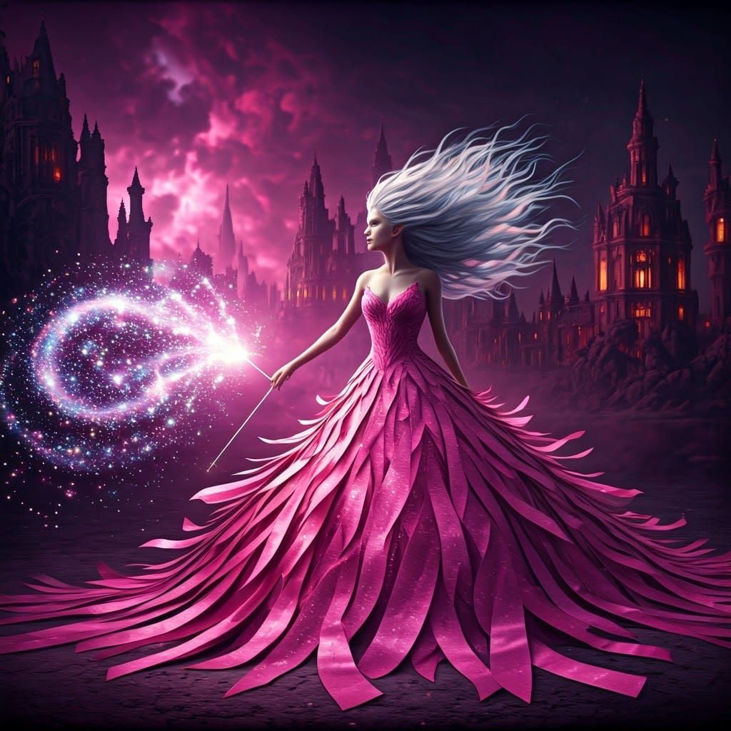 Good Witch of the North in Kinetic Art Style