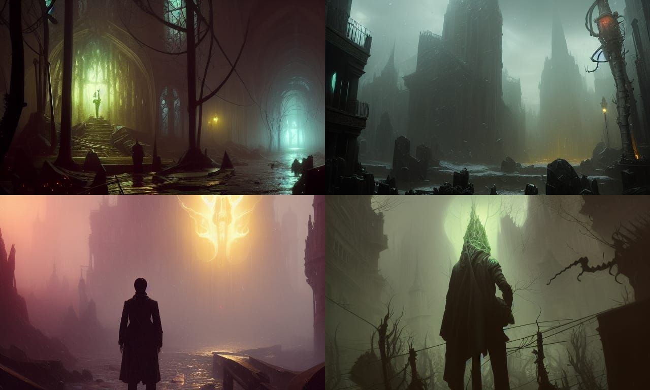 Dark Fantasy Masterpiece in Volumetric Lighting