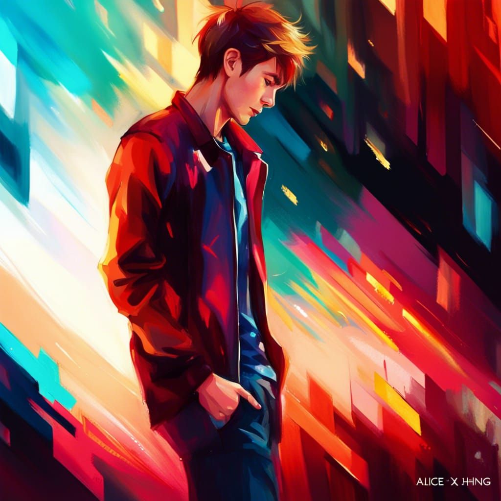 Detailed Portrait of a Handsome Boy in 8K