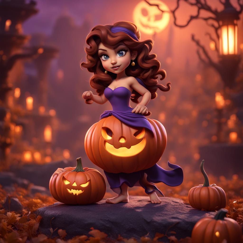 Halloween Chibi Megara from Disney's Hercules
