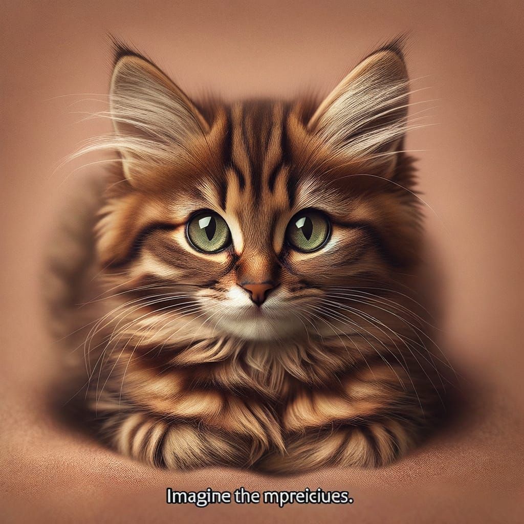 Beautiful Brown Tabby Cat with Sage Green Eyes